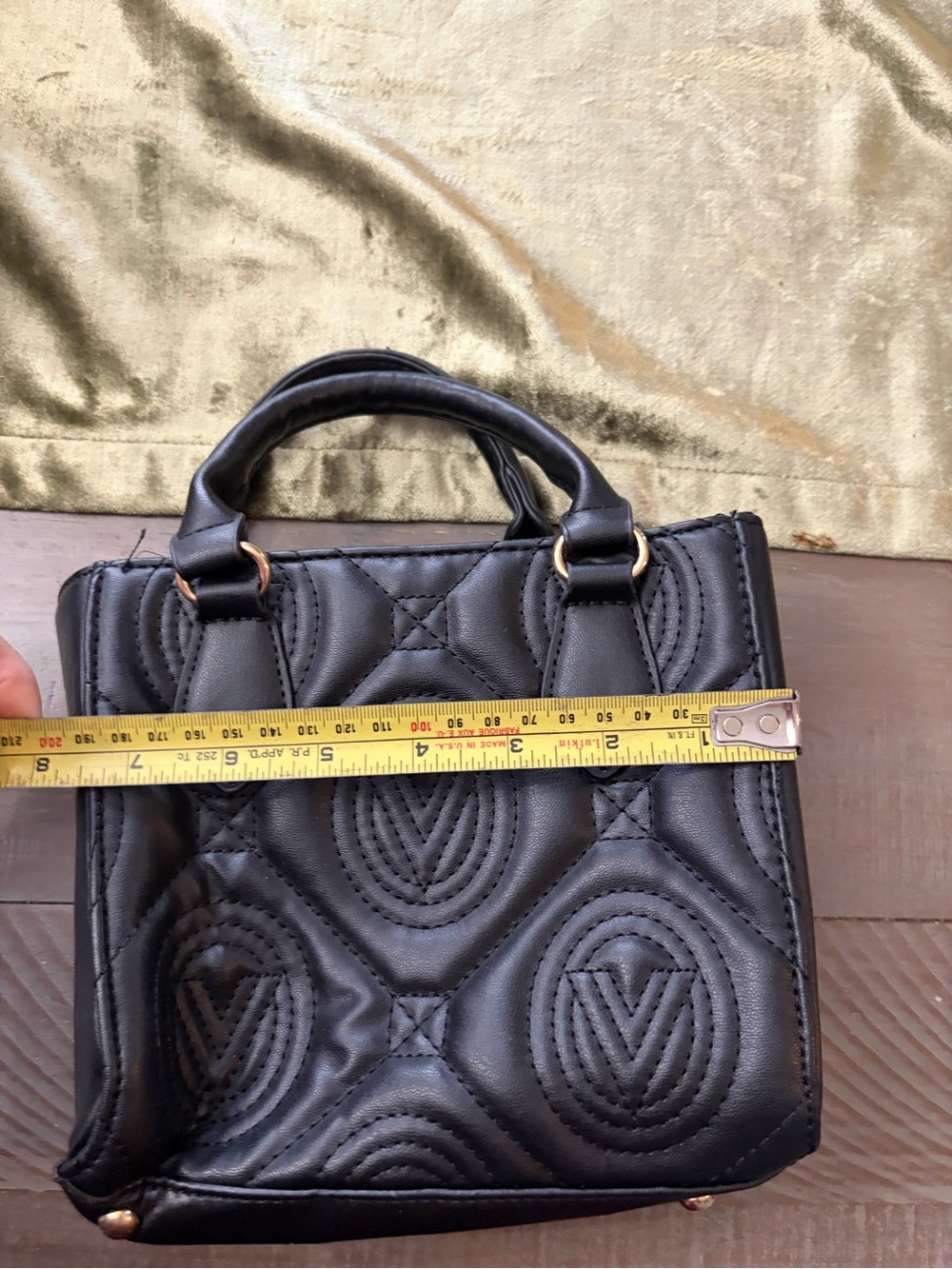 Victoria's Secret Black Quilted Satchel with Gold Hardware - Picture 2 of 11